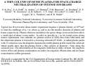 Cover page: A THIN COLUMN OF DENSE PLASMA FOR SPACE-CHARGE NEUTRALIZATION OF INTENSE ION BEAMS