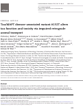 Cover page: Tau/MAPT disease-associated variant A152T alters tau function and toxicity via impaired retrograde axonal transport