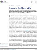 Cover page: A year in the life of eLife