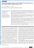 Cover page: Orientation Information in Encoding Facial Expressions for People With Central Vision Loss.