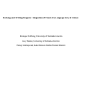 Cover page: Rocking your Writing Program:  Integration of Visual Art, Language Arts, &amp; Science