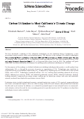 Cover page: Carbon Utilization to Meet California’s Climate Change Goals