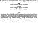 Cover page: Native perception of non-native speech: Speaker accent mitigates penalization for language errors in non-native speech unless the listener is conscientious