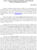 Cover page: Teacher’s Manual for <em>The Past, Present and Future of the Safe Drinking Water Act</em>