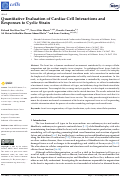 Cover page: Quantitative Evaluation of Cardiac Cell Interactions and Responses to Cyclic Strain