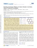 Cover page: Revisiting Anisotropic Diffusion of Carbon Dioxide in the Metal–Organic Framework Zn2(dobpdc)