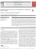 Cover page: Explainable machine learning of the underlying physics of high-energy particle collisions