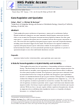 Cover page: Gene Regulation and Speciation