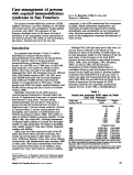 Cover page: Case management of persons with acquired immunodeficiency syndrome in San Francisco.