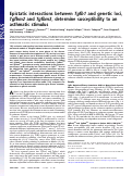 Cover page: Epistatic interactions between Tgfb1 and genetic loci, Tgfbm2 and Tgfbm3, determine susceptibility to an asthmatic stimulus