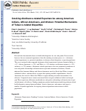 Cover page: Smoking Abstinence-Related Expectancies Among American Indians, African Americans, and Women: Potential Mechanisms of Tobacco-Related Disparities