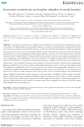 Cover page: Ecosystem connectivity and trophic subsidies of sandy beaches