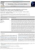 Cover page: Blue light therapy improves circadian dysfunction as well as motor symptoms in two mouse models of Huntington's disease