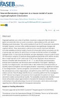 Cover page: Neuroinflammatory responses in a mouse model of acute organophosphate intoxication