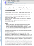 Cover page: Nonsteroidal anti-inflammatory administration and patent ductus arteriosus ligation, a survey of practice preferences at US children’s hospitals