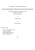 Cover page: Improving the Dependability of Python-Based Database-Backed Web Applications