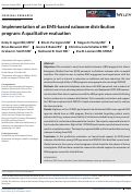 Cover page: Implementation of an EMS-based naloxone distribution program: A qualitative evaluation.