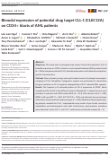 Cover page: Bimodal expression of potential drug target CLL-1 (CLEC12A) on CD34+ blasts of AML patients.