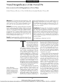 Cover page: Visual Insignificance of the Foveal Pit: Reassessment of Foveal Hypoplasia as Fovea Plana