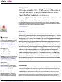 Cover page: A biogeographic 16S rRNA survey of bacterial communities of ureolytic biomineralization from California public restrooms