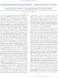 Cover page: Acute flaccid paralysis with anterior myelitis - California, June 2012-June 2014.