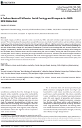 Cover page: A Carbon-Neutral California: Social Ecology and Prospects for 2050 GHG Reduction