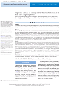 Cover page: Improved Method to Stratify Elderly Patients With Cancer at Risk for Competing Events