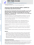 Cover page: Clinical Use of the Urine Biomarker [TIMP-2]&nbsp;× [IGFBP7] for&nbsp;Acute Kidney Injury Risk Assessment