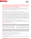 Cover page: Increased Heart Rate Is Associated With Higher Mortality in Patients With Atrial Fibrillation (AF): Results From the Outcomes Registry for Better Informed Treatment of AF (ORBIT‐AF)