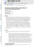 Cover page: Examining the Relations Between Self-Regulation and Achievement in Third-Grade Students