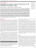 Cover page: Quantifying the negative impact of brain drain on the integration of European science