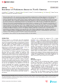 Cover page: Incidence of Parkinson disease in North America