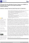 Cover page: Androgen Receptor-Mediated Nuclear Transport of NRDP1 in Prostate Cancer Cells Is Associated with Worse Patient Outcomes