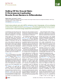 Cover page: Getting Off the Ground State: X Chromosome Inactivation Knocks Down Barriers to Differentiation