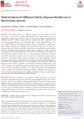 Cover page: Determinants of raffinose family oligosaccharide use in Bacteroides species.