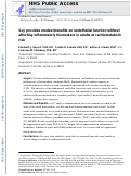 Cover page: Soy provides modest benefits on endothelial function without affecting inflammatory biomarkers in adults at cardiometabolic risk