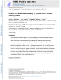 Cover page: Parallel and distributed encoding of speech across human auditory cortex