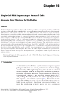 Cover page: Single-Cell RNA Sequencing of Human T Cells