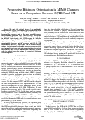 Cover page: Progressive Bitstream Optimization in MIMO Channels Based on a Comparison Between OSTBC and SM