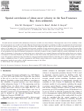 Cover page: Spatial correlation of shear-wave velocity in the San Francisco Bay Area sediments