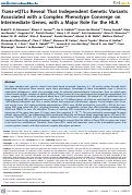 Cover page: Trans-eQTLs Reveal That Independent Genetic Variants Associated with a Complex Phenotype Converge on Intermediate Genes, with a Major Role for the HLA