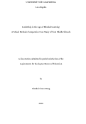 Cover page: Leadership in the Age of Blended Learning: A Mixed Methods Comparative Case Study of Four Middle Schools