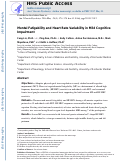 Cover page: Mental Fatigability and Heart Rate Variability in Mild Cognitive Impairment