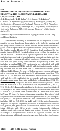 Cover page: Hospitalizations in persons with MCI and dementia: The cardiovascular health cognition study.