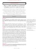 Cover page: Phase 3 Safety and Efficacy of AZD1222 (ChAdOx1 nCoV-19) Covid-19 Vaccine