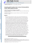 Cover page: Assessing opioid overdose risk: a review of clinical prediction models utilizing patient-level data