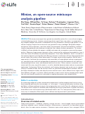 Cover page: Minian, an open-source miniscope analysis pipeline