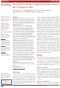 Cover page: Describing the density of high-level trauma centers in the 15 largest US cities