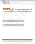 Cover page: Combined activation of MAP kinase pathway and β-catenin signaling cause deep penetrating nevi