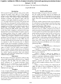 Cover page: Cognitive Arithmetic: Effects of numerical surface form and equation presentation format